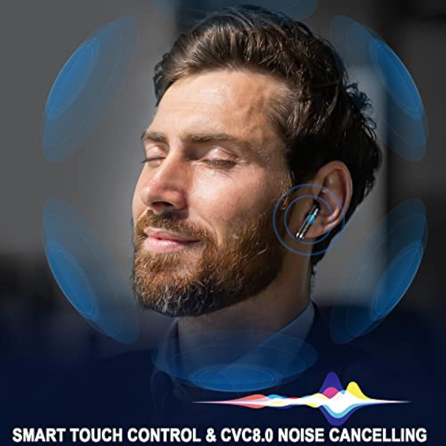 Wireless Earbuds, Bluetooth 5.3 Ear Buds Led Power Display Headphones Bass Ste