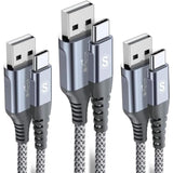 Usb C Cable 3.1A Fast Charging [3Pack,6.6Ft+3.3Ft+1.5Ft], Usb-A To Usb-C Charg