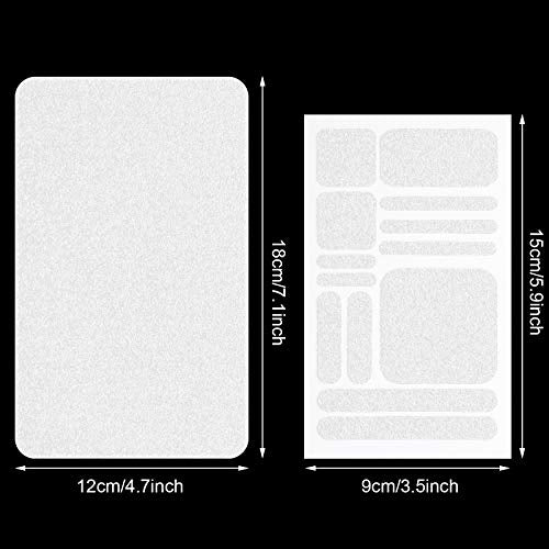 8 Pieces Cell Phone Grip Tapes Stickers Anti-Slip Grip Rubberized Decal Adhesive Traction Hold Decal Adhesives Anti-Slip Textured Tape for Phones