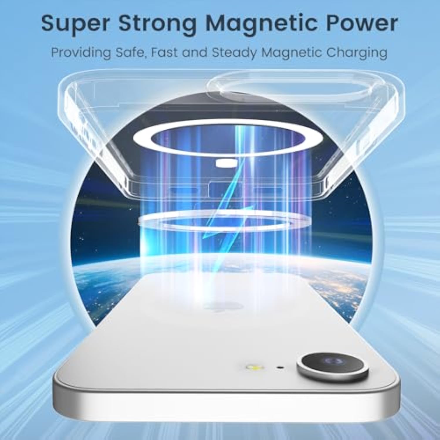 For Iphone 16E Case, [Compatible With Magsafe][Anti-Yellowing][-Grade Protection] Shockproof Slim Magnetic Phone Sleeve For Iphone 16E 6.1'', Clear