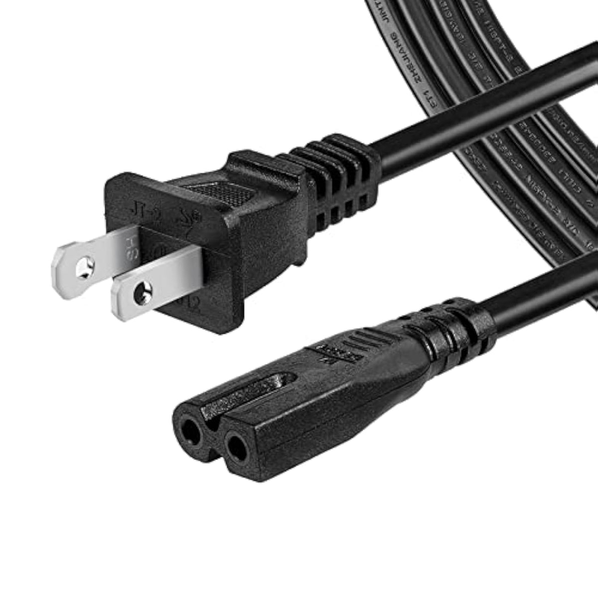 2 Prong Polarized Power Cord For Vizio E-M-Series Smart Hdtv, Vizio Sound Bar Ac Power Cable Replacement
