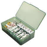 Cable Organizer Box Extra Wide, Travel Charger Cord Earphone Storage Case With Lid
