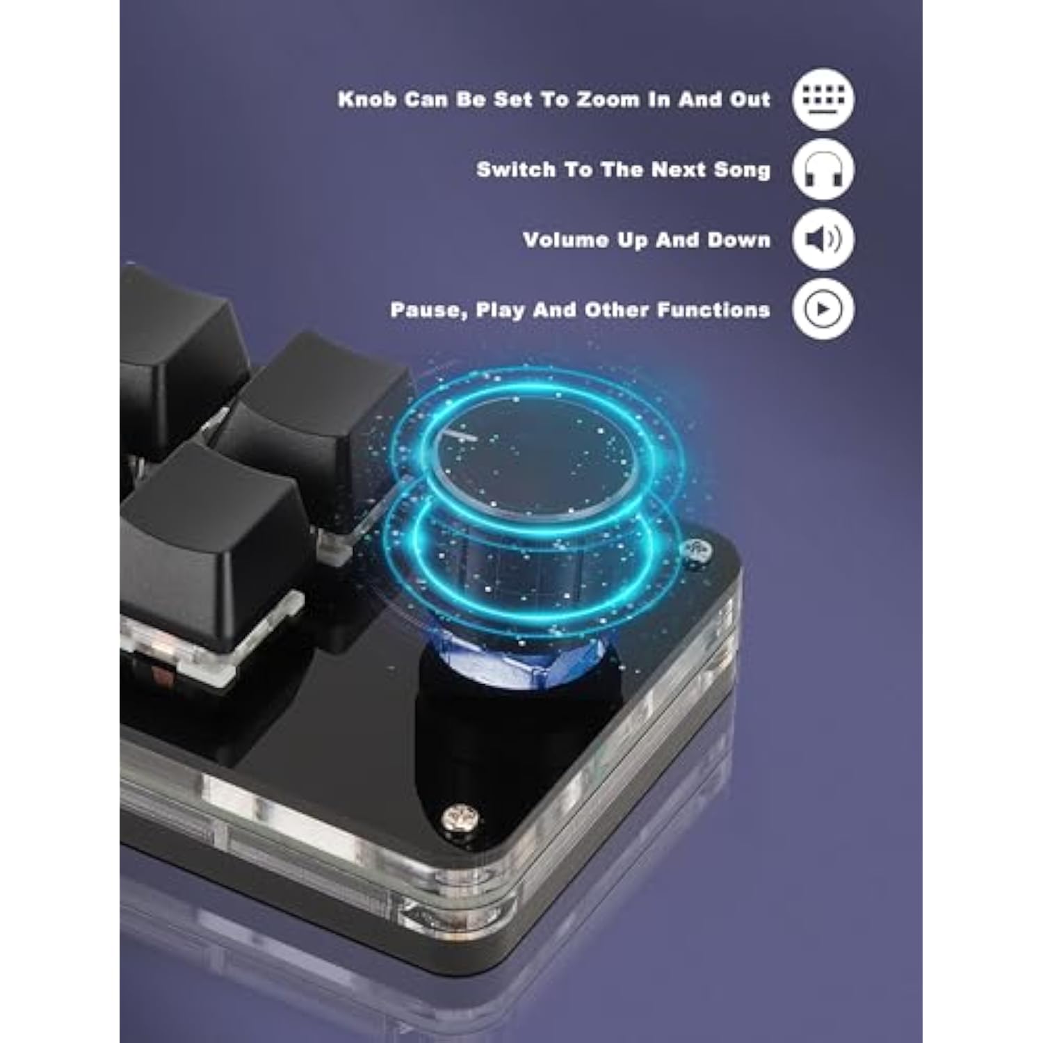 Usb Mini 6Key Keypad Mechanical Programmable Gaming Keyboard Portable One Hand