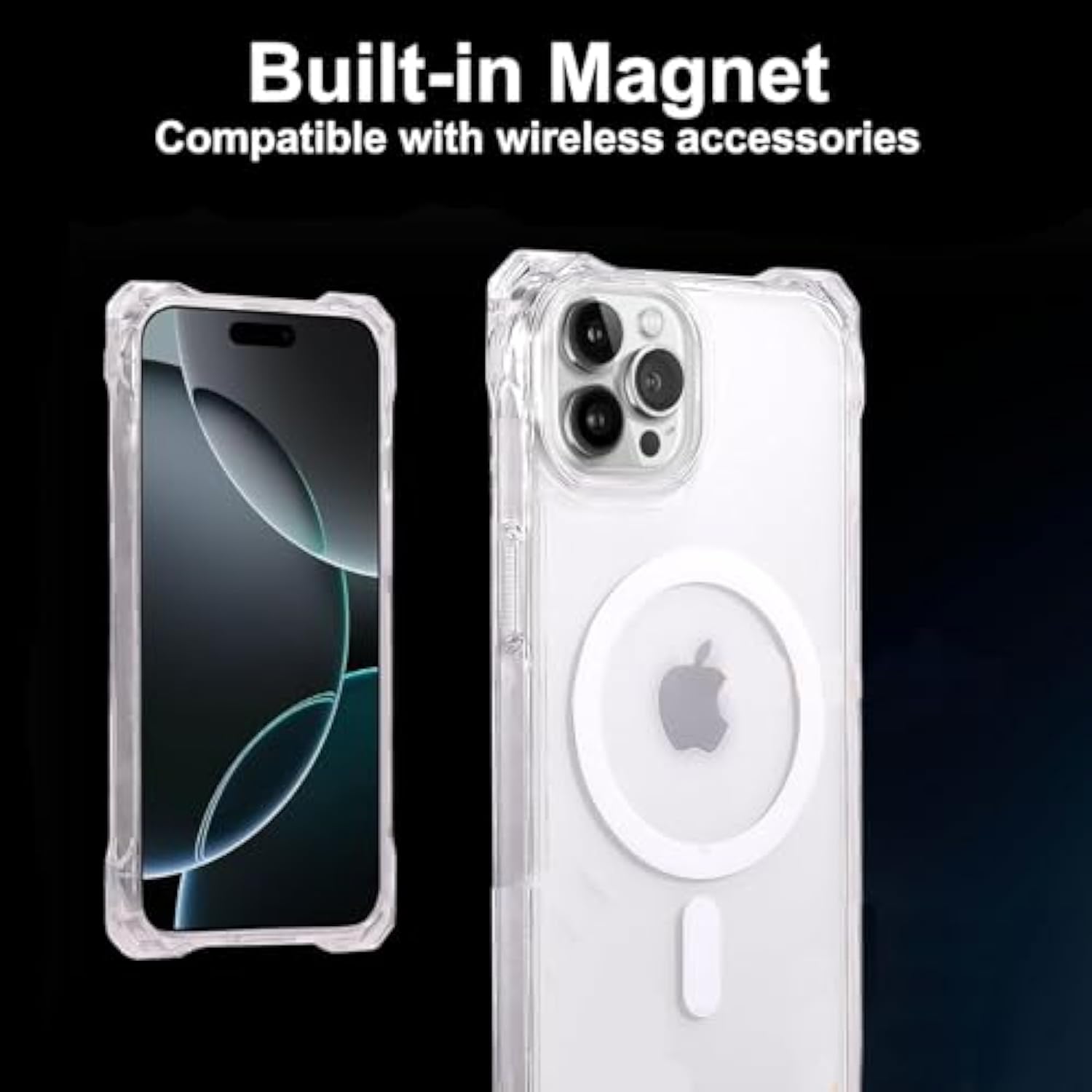 Shockproof Silicone Crossbody Case For Iphone 16 Pro Max – Adjustable Lanyard With Neck & Shoulder Strap – Full Protective Cover (White, Iphone 16 Pro Max)