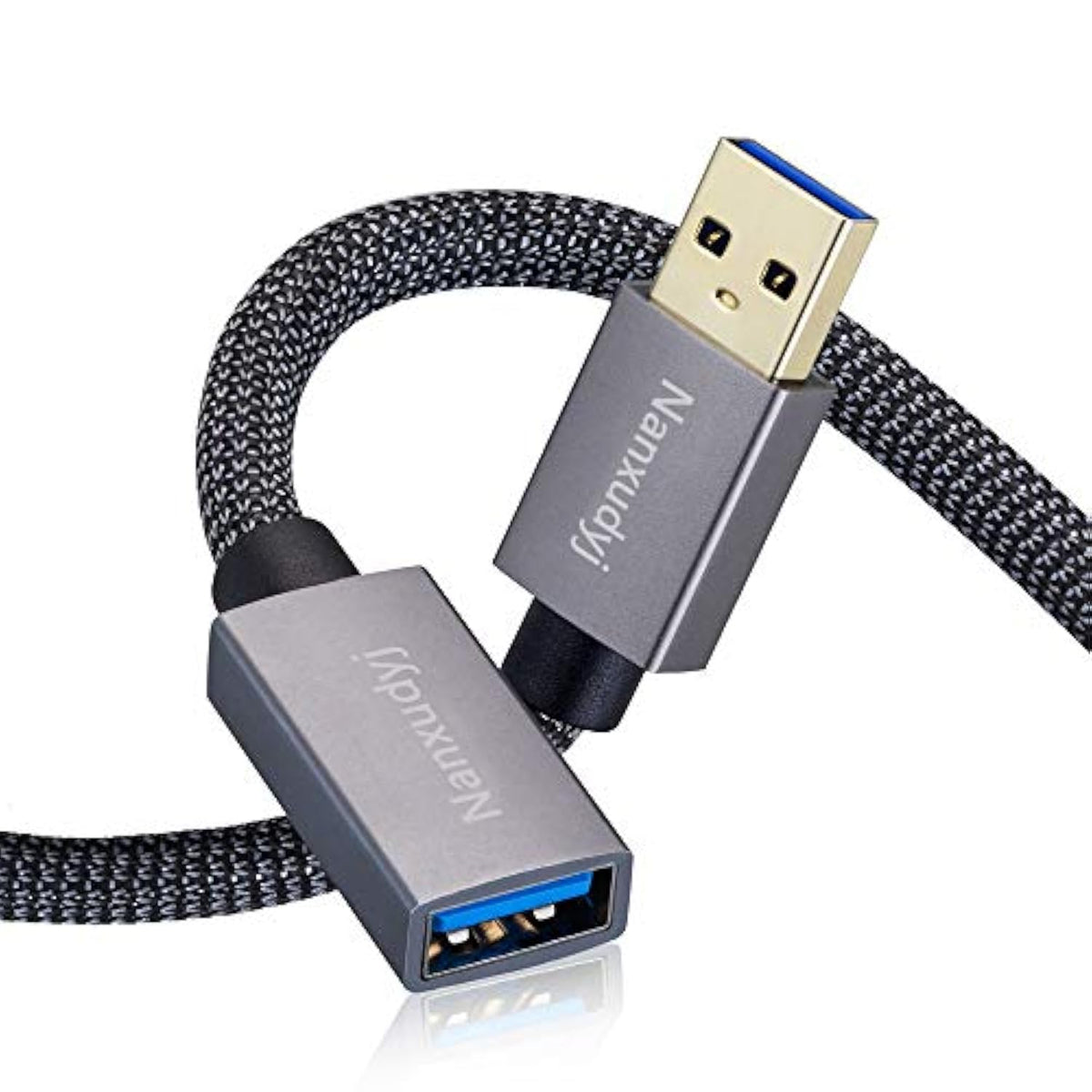 Usb 3.0 Extension Cable 2Ft/0.6M,Usb Extender Cable Type A Male To Female Data Transfer Cord 5Gbps For Playstation,Oculus Vr,Usb Flash Drive,Card Reader,Hard Drive,Keyboard,Printer