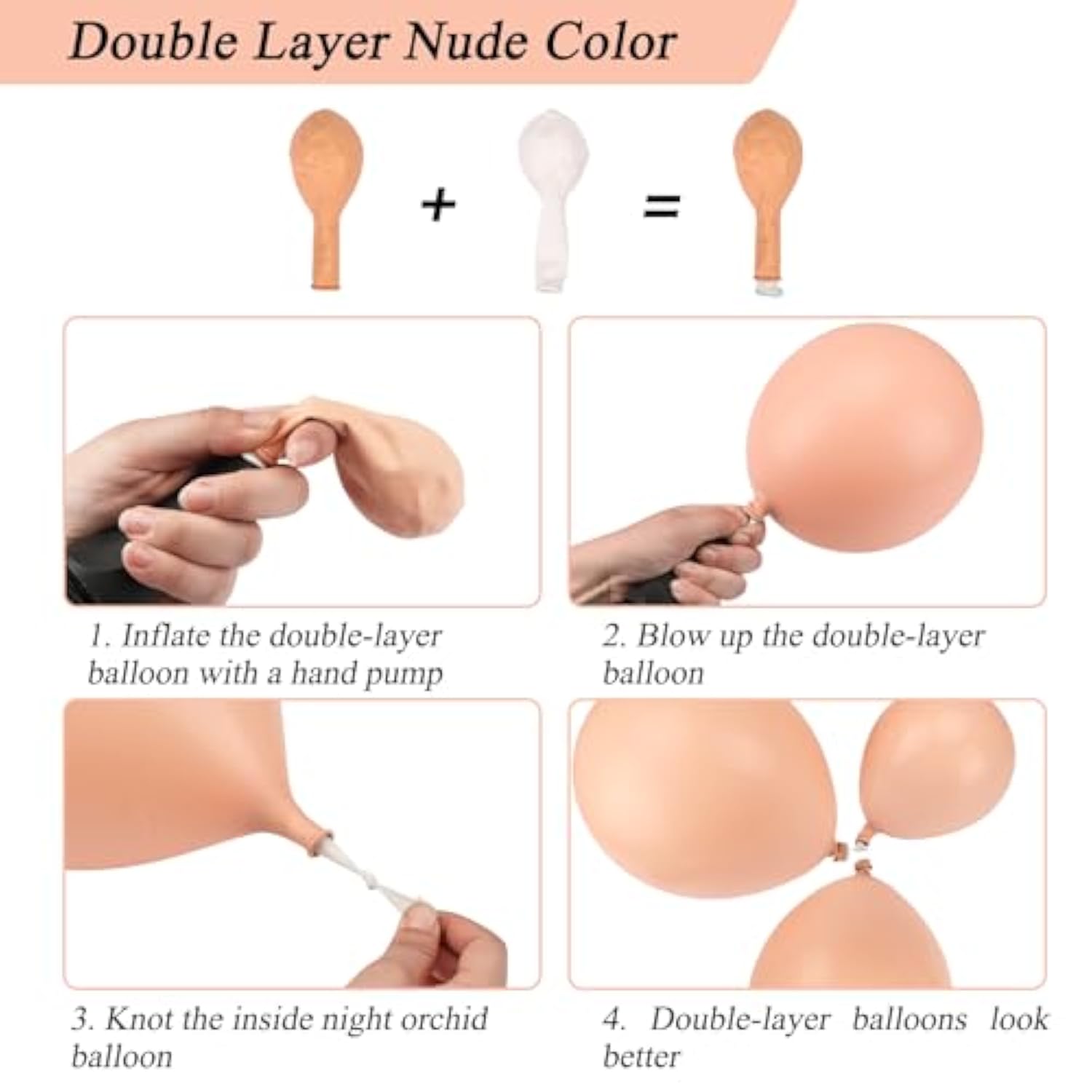 Blush Pink Balloon Garland Kit: Rose Gold, Peach & White Boho Decor