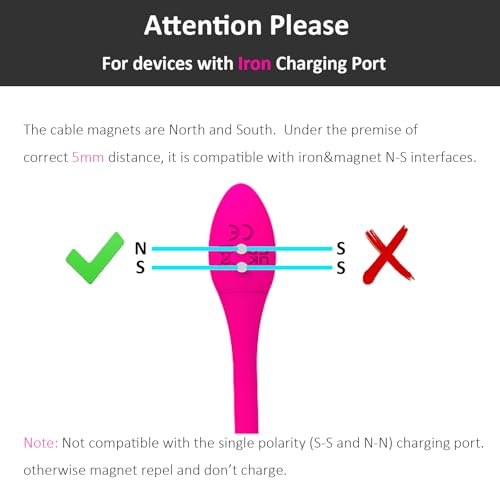 Magnetic Usb Dc Charger Cable Charging Cord For 2 Dots Single Polarity Rechargeable Devices - 5Mm/0.2Inch