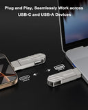 Usb 3.2 Flash Drive 64Gb, Up To 450 Mb/S Read Speed Usb C Memory Stick, Dual Usb C Thumb Drive With Usb Type-C And Usb A, Swivel Metal Pen Drive For Smartphones/Tablet/Laptop/Mac/Car/Tv