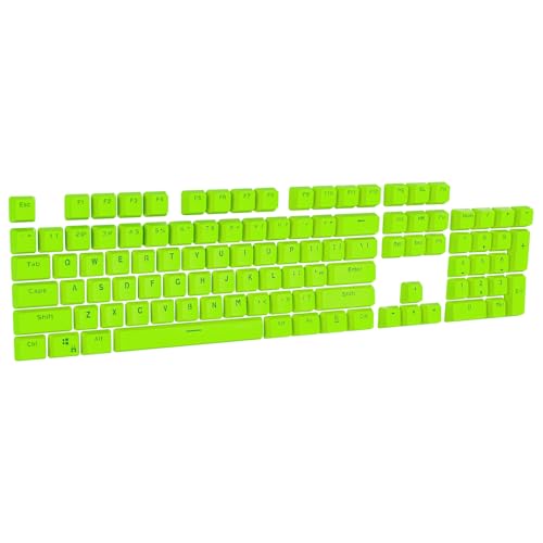 Mechanical Keyboard Keycaps, 104-Key Abs Key Caps (Green)