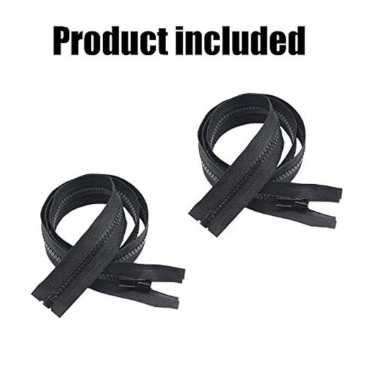 2Pcs #5 24 Inch Separating Jacket Zippers For Sewing Coats Jacket Zipp