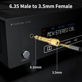 6.35mm to 3.5 mm Adapter,3.5mm Stereo Headphone Adapters for Audio Connector, 3.5mm Female to 6.35mm Male Jack Plug Stereo Adapter for Headphone