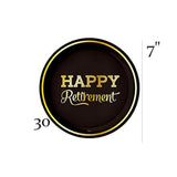 Gender Reveal Party Supplies Set – Plates, Cups, Napkins, Cake Topper – Disposable Baby Shower Plates And Napkins For Boy Or Girl Gender Reveal Decorations, Black And Gold