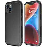 For 14 Case [Shockproof] [Dropproof] [Tempered Glass Screen + Camera Lens Protector] Heavy Duty Protection Phone Case Cover For 14 6.1Inch