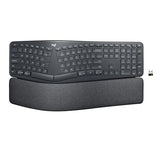 Ergo K860 Wireless Ergonomic Keyboard - Split Keyboard, Wrist Rest, Natural Typing, Stain-Resistant Fabric, Bluetooth And Usb Connectivity, Compatible With Windows/Mac, Black