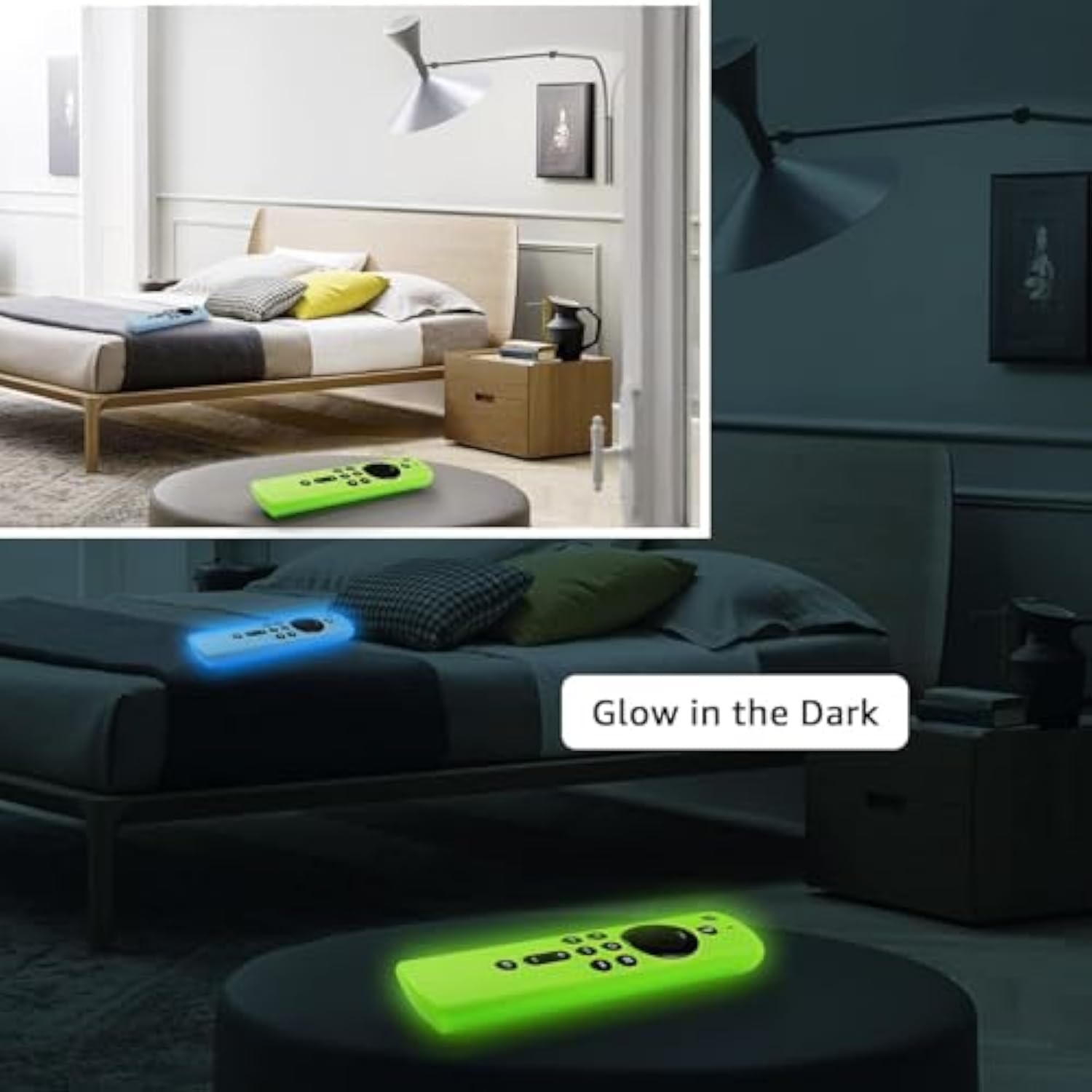 3 Pack Firestick 4K Remote Shockproof Silicone Covers, Glow Colors