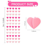 5 Packs Rose Pink 3D Love-Heart-Shaped Garland Hanging Banner For Galentine'S Day Anniversary Valentine'S Day Decoration Engagement Wedding Baby Bridal Shower Birthday Party Supplies(49Ft)
