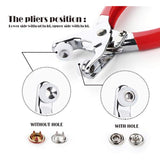 300 Sets Snap Fasteners Kit Tool, Metal Snap Buttons Rings With Fasten