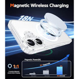 Clear Phone Case Compatible with Magsafe for iPhone 16