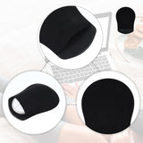 Universal Stick-On Mouse Pouch For Laptop, Slim Holder For Wireless Mouse, Reusable Adhesive Pocket For Computer, Office, Home - Black