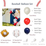 Baseball Balloon Arch Garland Kit - Red Sand White And Blue Balloon Arch Garland Kit Matte Latex Balloons Different Sizes 12 10 5In Ballons For Sport Party Birthday Graduation Baby Shower Decor