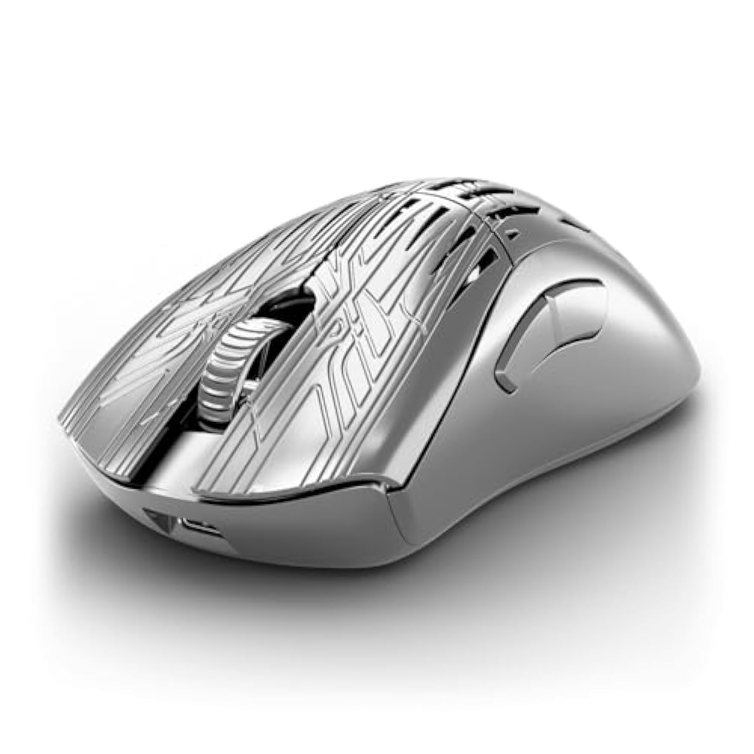 PWNAGE Stormbreaker Max CF Carbon Fiber Wireless Gaming Mouse 8kHz - 45grams Ultralight Esports Pro Gamer Flawless Xero Custom PAW3950 Optical Sensor 36,000 DPI - 8000Hz - Large Ergo -Platinum