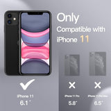 JETech Silicone Case for iPhone 11 (2019) 6.1-Inch, Silky-Soft Touch Full-Body Protective Case, Shockproof Cover with Microfiber Lining (Black)