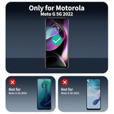 Privacy Screen Protector And Camera Lens Protector For Motorola Moto G 5G 2022, Double Shatterproof Anti-Spy Tempered Glass Film, Private Protection, [Anti-Scratch][9H Hardness], 3-Pack Each