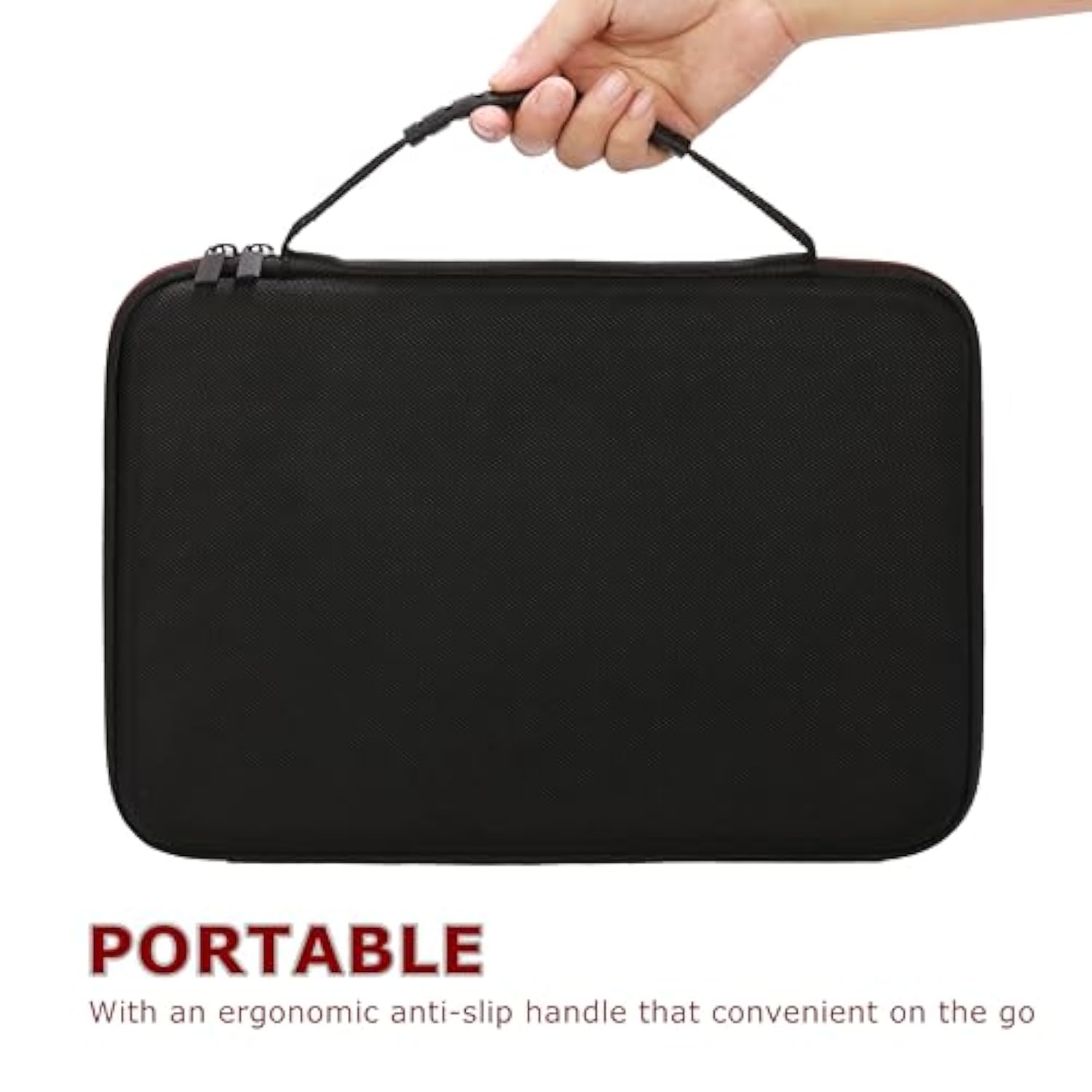 2025 New Laptop Case For Macbook Air 13-Inch, Hard Shell Laptop Case Computer Sleeve Bag With Protective Padings, Travel Carrying Case With Ergonomic Handle Back Luggage Strap