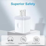 Usb Charger Block,5V-1A Wall Charger Power Adapter,2 Pack Usb Power Brick Charging Box Cube Compatible With Iphone 16E/16/15/14/13/12/11/Xr/Xs/8 Plus/Se,Samsung Galaxy S25/S24/S23 Ultra/S22/S21/S10/S9