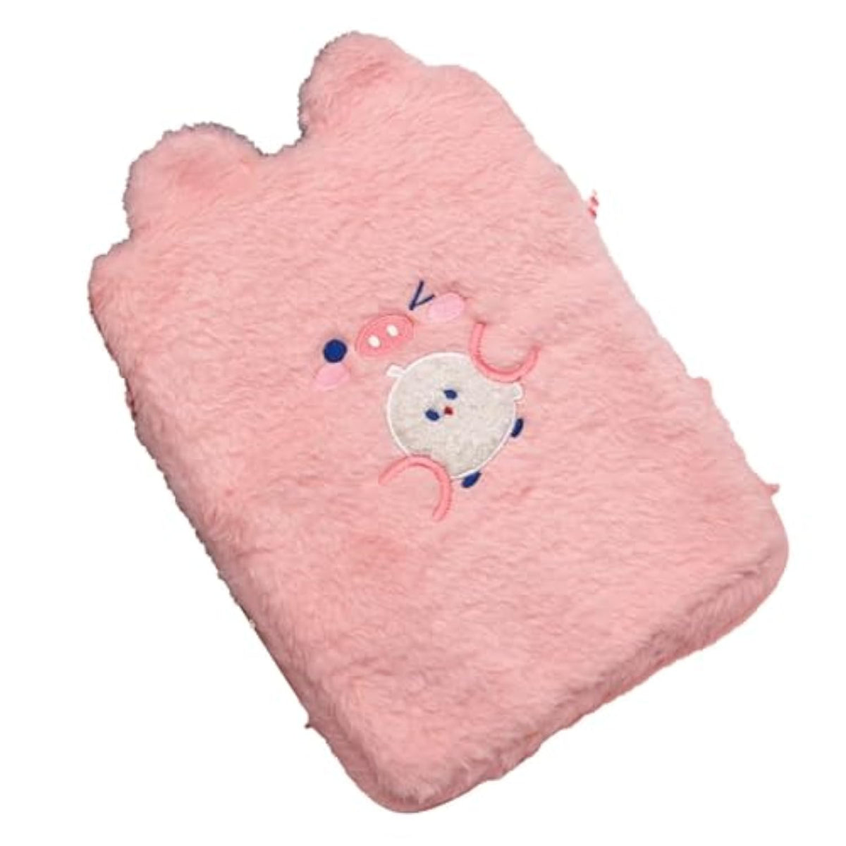 Plush Cute Pattern Laptop Sleeve Bag, Multiple Protection Lightweight Tablet Protective Case Tablet Cover Notebook Storage Bag(Pink)