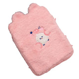 Plush Cute Pattern Laptop Sleeve Bag, Multiple Protection Lightweight Tablet Protective Case Tablet Cover Notebook Storage Bag(Pink)
