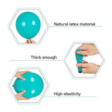 Teal Balloon Garland Arch Kit,127Pcs Teal Blue Black And Silver Balloon For Gender Reveal Birthday Wedding Baby Shower Graduation Party Decorations