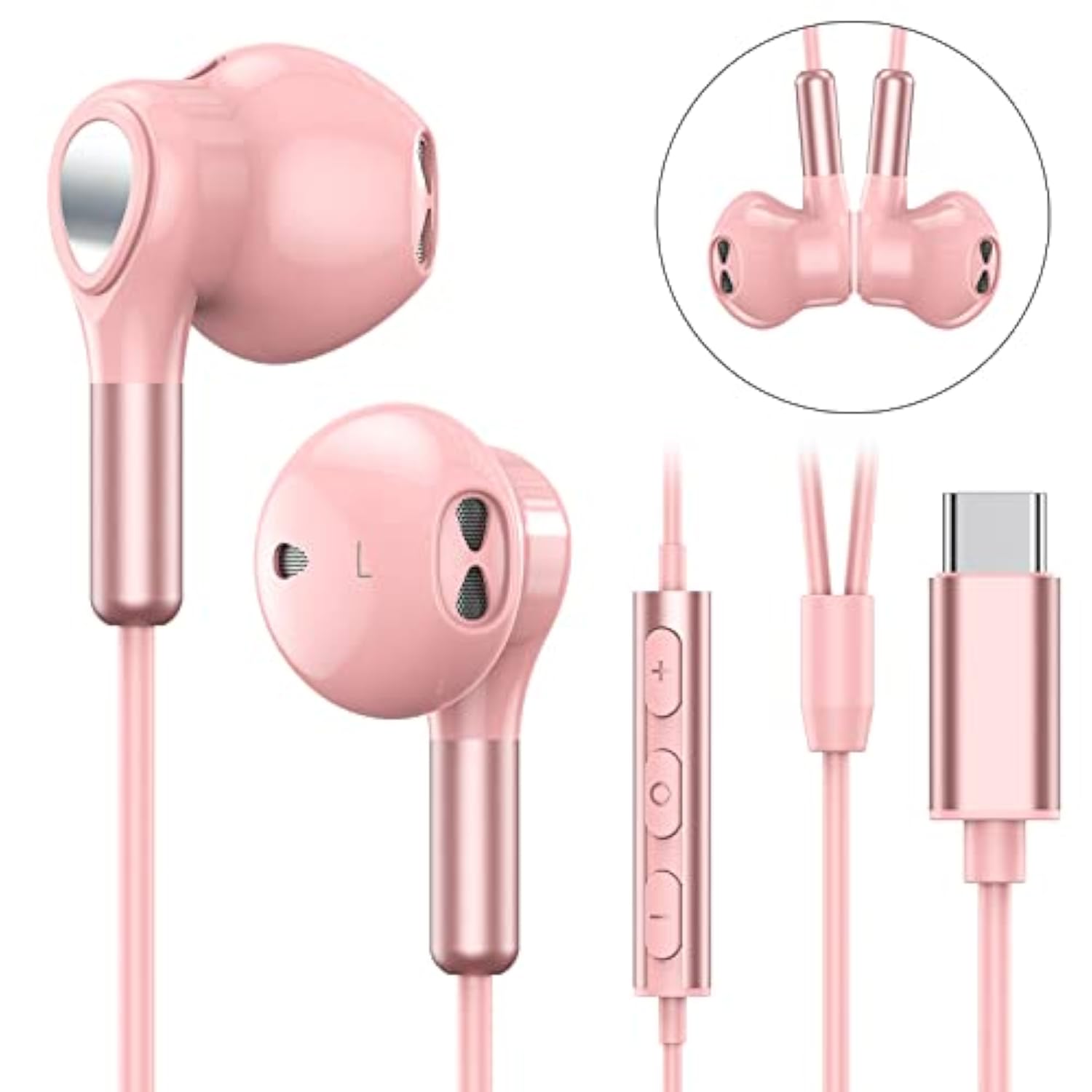 Usb C Headphones For Samsung Galaxy S23 Ultra S22 S21 Fe S20 A54 A53 Usb C Ear