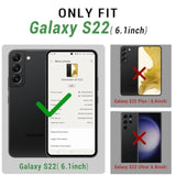 For Samsung Galaxy S22 With Rfid Blocking Leather Wallet Case Credit Card Holder,Flip Folio Book Phone Case Shockproof Cover Women Men For Samsung S22 Case Wallet Light Brown