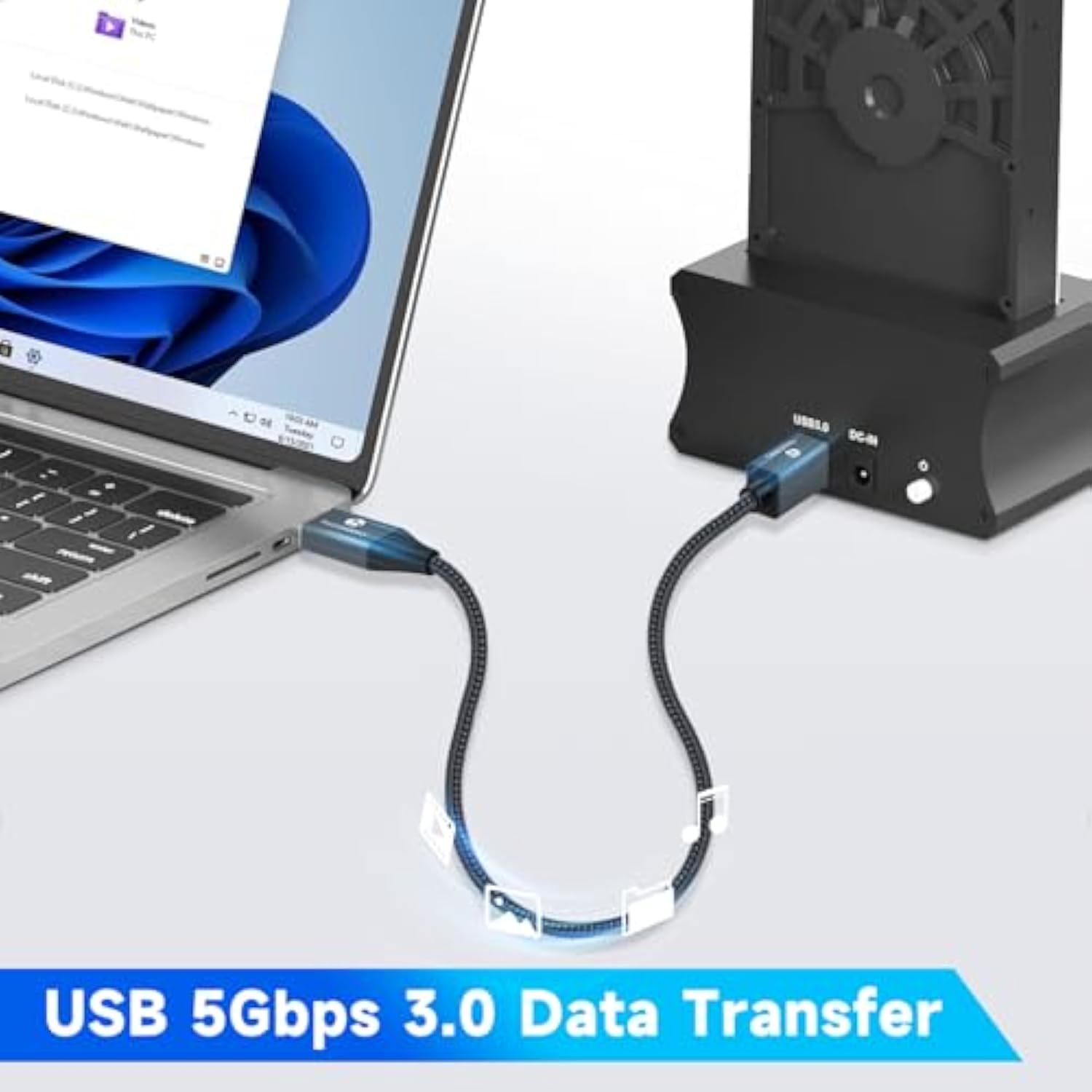 Usb 3.0 To B Cable 3.3Ft, 5Gbps Usb Type A To Type B Printer Cable For Docking Station, External Hard Drivers, Scanner, Printer