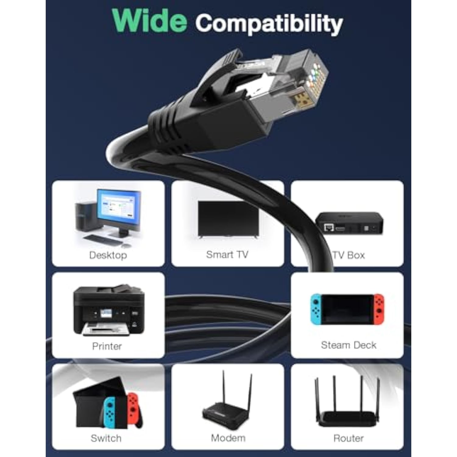 Cat6A Connector, Rj45 Connectors Pass Through Cat6A Cat7 Shielded 20-Pack, Ul-