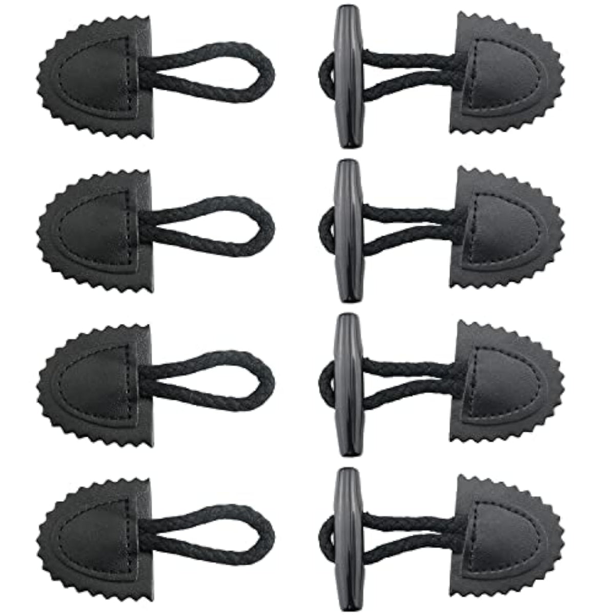 4Pcs Toggle Closure With Wooden Horn Button Diy Sewing Button Accessor