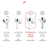 4 Pairs For Airpods Pro 2 Ear Hooks Covers [Added Storage Pouch] Accessories Compatible With Apple Airpods Pro Generation 2 (White)
