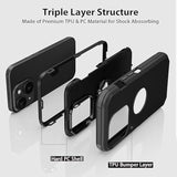 Heavy Duty Drop Protection Screenless Black Case for iPhone 15