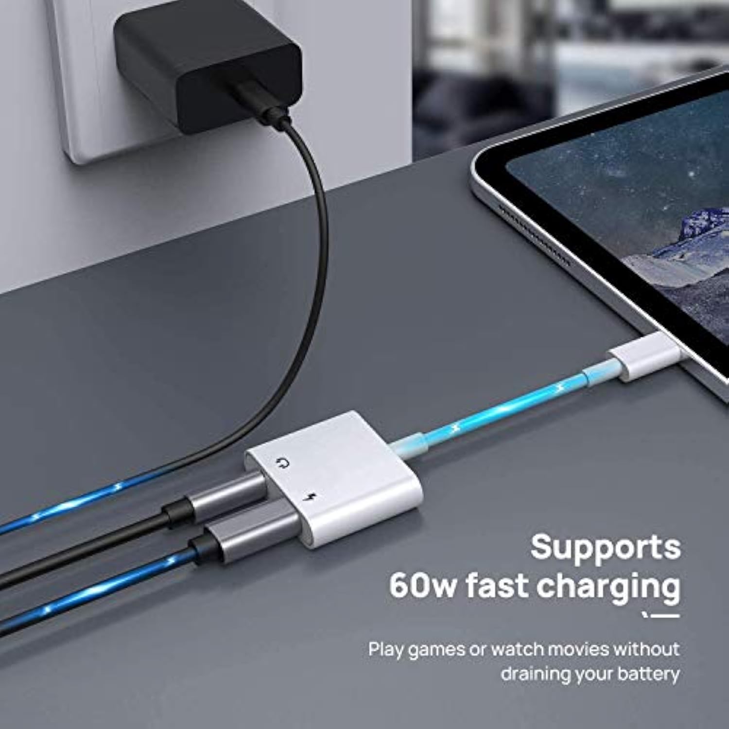 2 Pack [Apple Mfi Certified] Lighting To 3.5 Mm Headphone Jack Adapter, 2 In 1 Iphone Headphone 3.5Mm Aux Audio + Charger Cable Splitter Adapter Dongle Compatible For Iphone 14 13 12 11 Xs Xr X 8 7 6