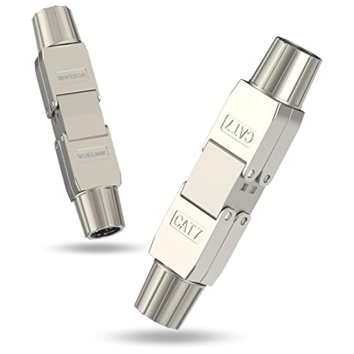 Tool-Free Rj45 Coupler Shielded, Tool Less Ethernet Cable Extender Poe+ For Ca