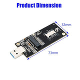 Ngff(M.2) Key B To Usb 3.0 Adapter With Sim 6Pin Slot For Wwan/Lte Module