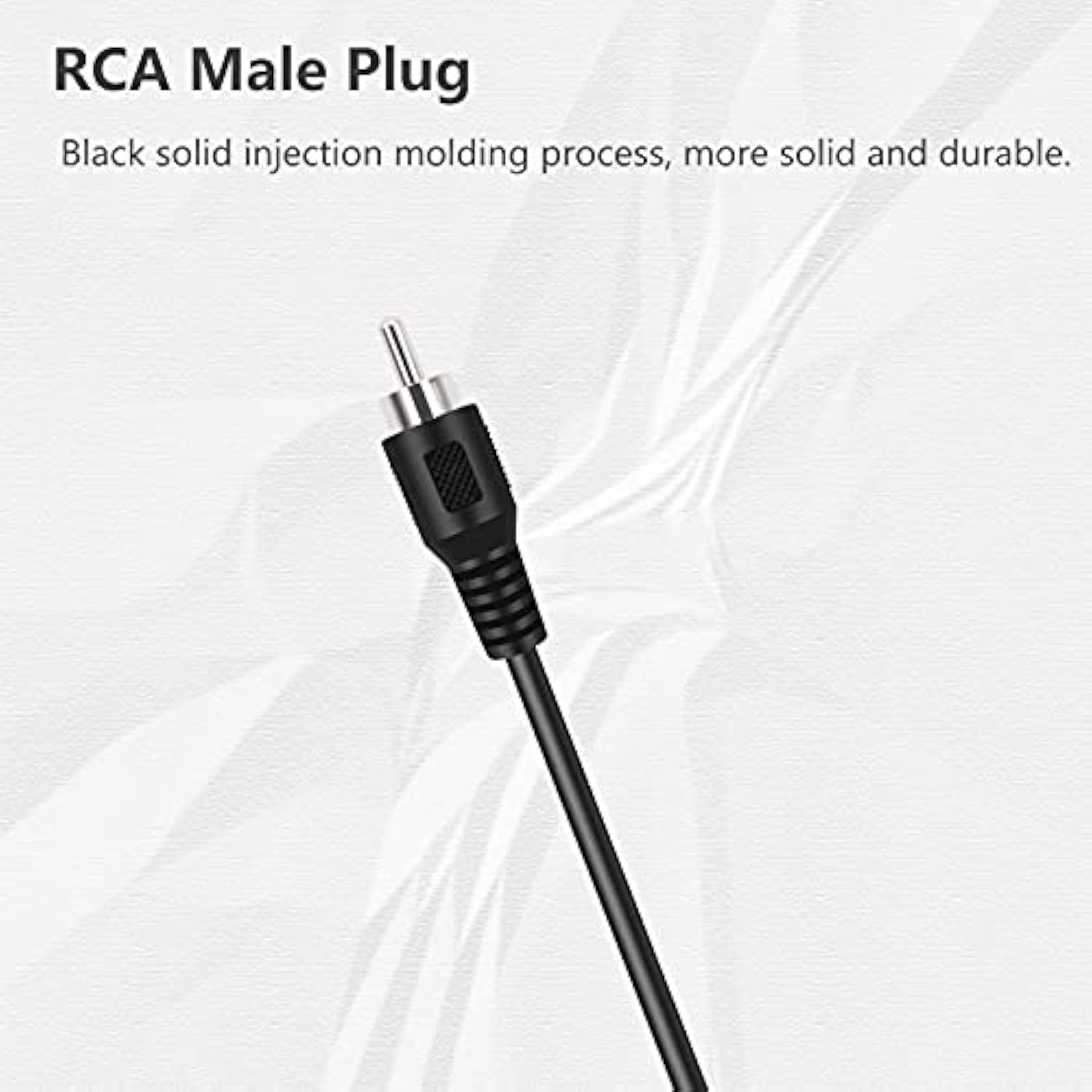 4 Pack Rca Male To Speaker Wire, Rca Male Plug Adapter Connector To Bare Wire Open End Audio Cable For Amplifier Audio Video Receiver Speakers