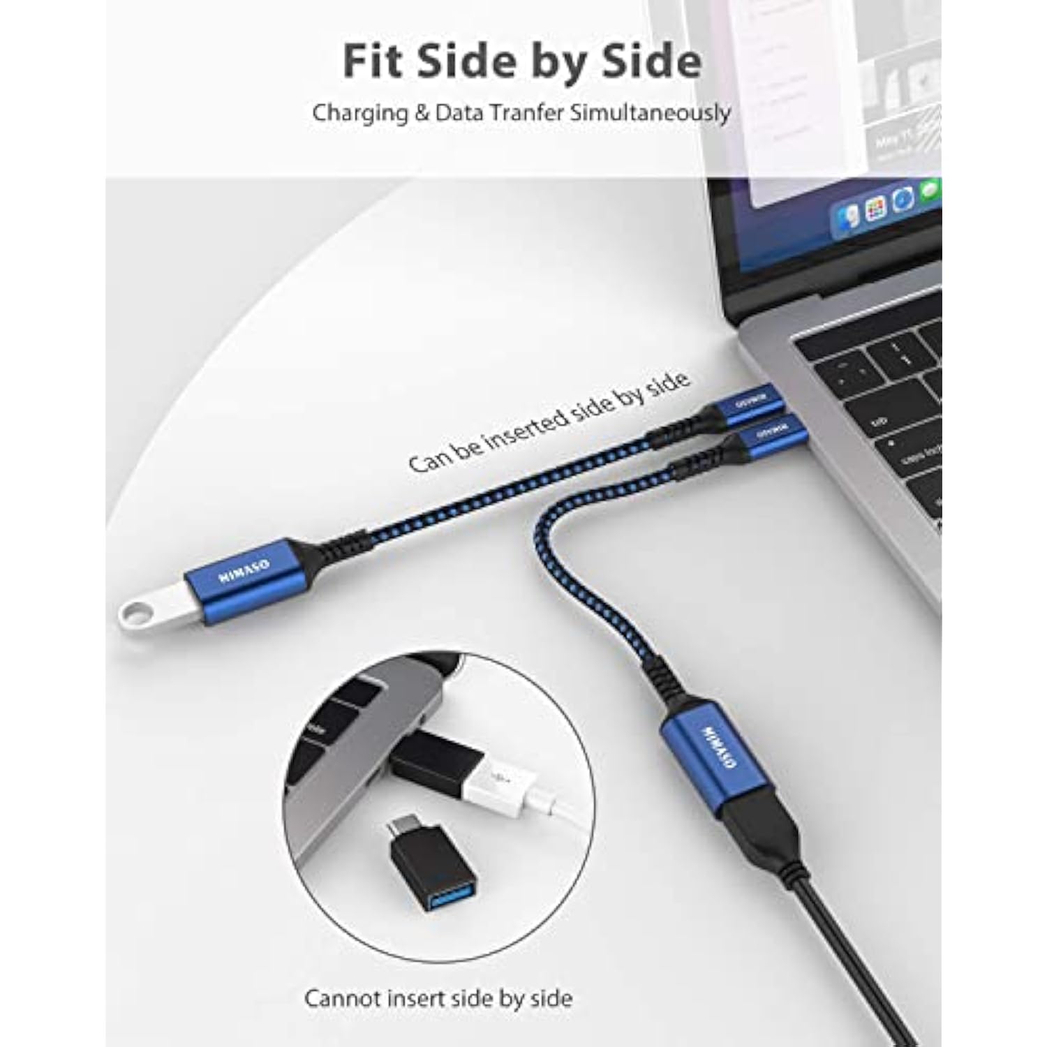 Usb C To Usb 3.0 Adapter [2 Pack], Usb-C To Usb Adapter,Usb Type-C To Usb,Thunderbolt 3 To Usb Adapter Otg Cable For Iphone 15/15 Pro/15 Plus/15 Pro Max,Macbook,Ipad,Galaxy,Google Pixel And More