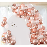 140PCS Rose Gold Balloon Arch Kit with Confetti Balloons for Party Decorations