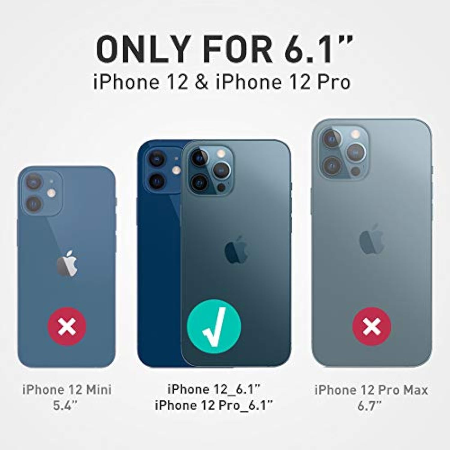i-Blason Cosmo Series Case for iPhone 12, iPhone 12 Pro 6.1 inch (2020 Release), Slim Full-Body Stylish Protective Case with Built-in Screen Protector (Ameth)
