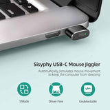 Mouse Jiggler Usb C – Undetectable Mouse Mover With On/Off Switch, Multi-Track Modes, Driver Free Plug And Play