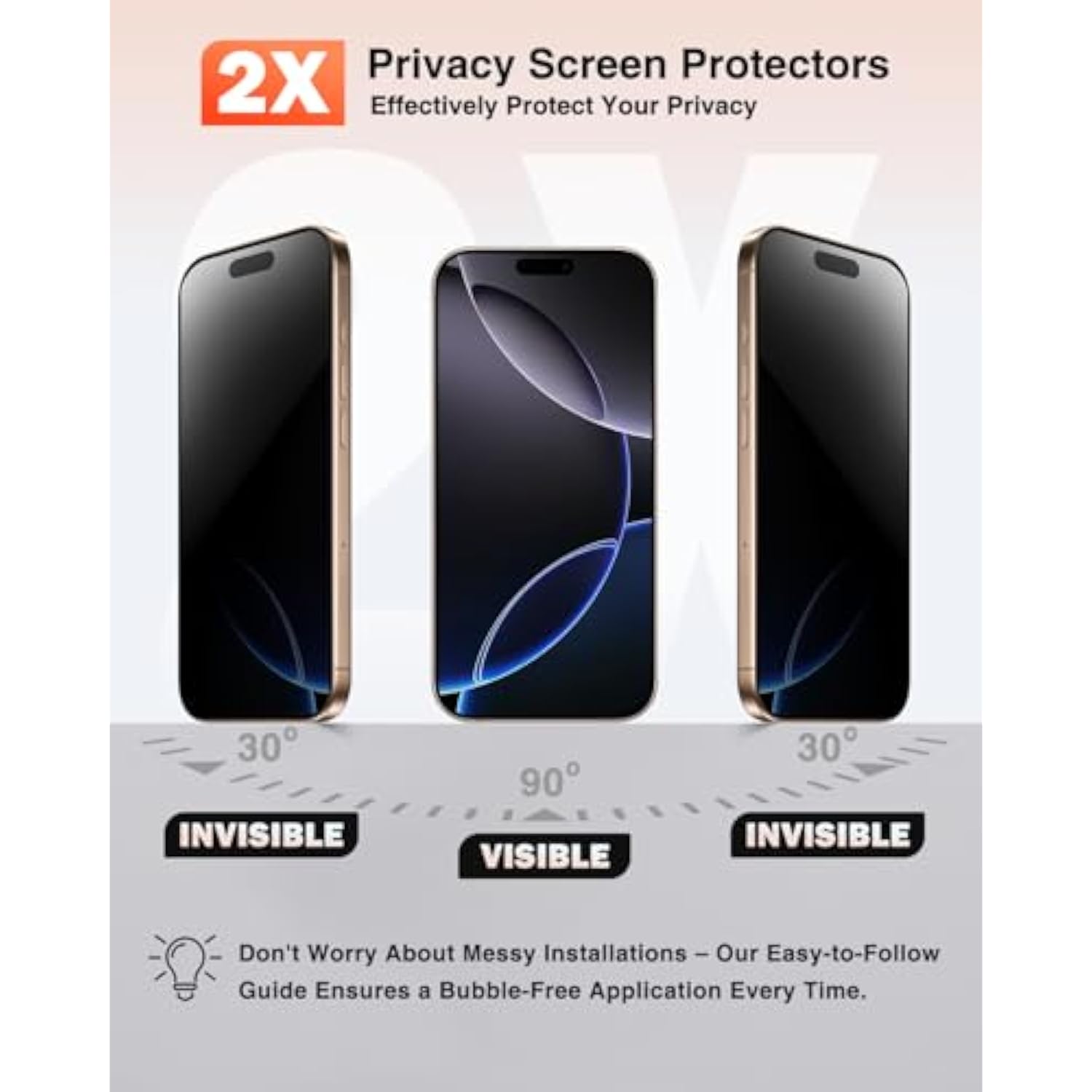 [4 In 1] Magnetic For Iphone 16 Pro Case, 2 Pics Privacy Screen Protectors And 1 Pic Camera Protector, Fit For Magsafe, Military Grade Shockproof Translucent Matte Slim 16 Pro Phone Case 6.3", Black