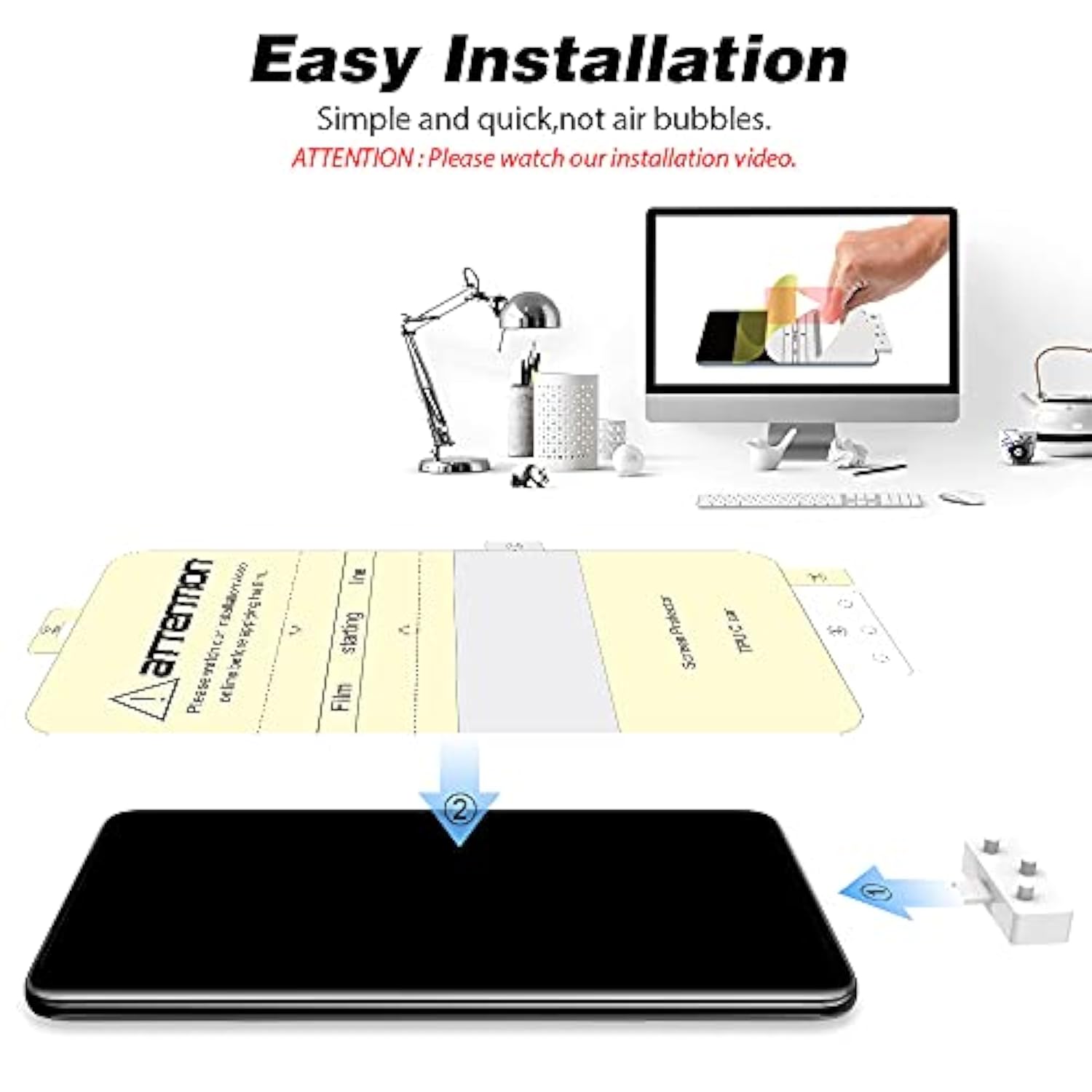 2+2 Pack Samsung Galaxy S10 Plus TPU Screen & Camera Protector with Frame
