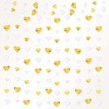 10 Pack 130Ft White-Gold Holographic Heart Party Garland Asymmetrical Love Hanging Banners For Wedding Engagement Anniversary Bachelorette Bridal Shower Birthday Decoration